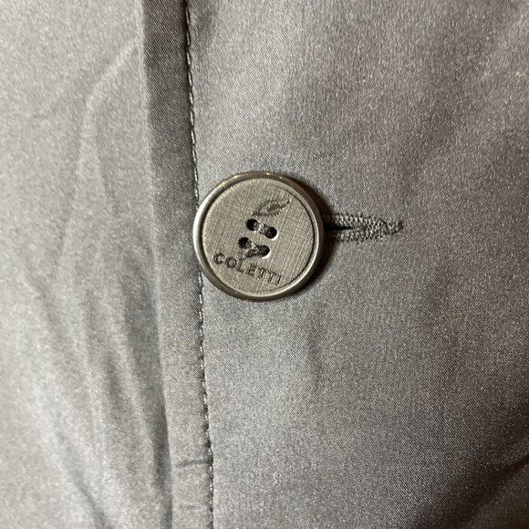 Mens Overcoat Coletti Collection Line 54 XXL Button Up Lined Black u - Picture 2 of 7